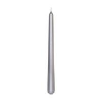 Price's Venetian Silver Wrapped Dinner Candles 25cm (Pack of 10) Extra Image 1 Preview